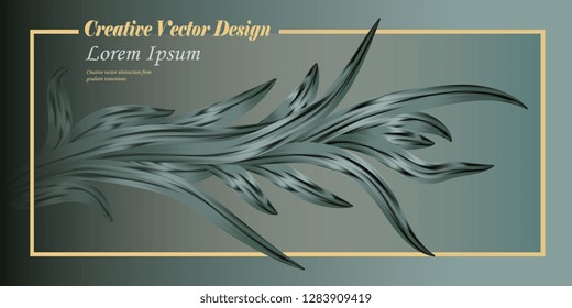 Abstract forms. Background of abstract petals for postcards and flyers. Vector graphics