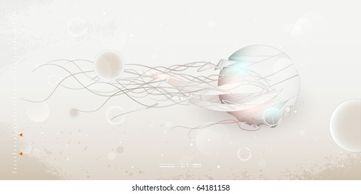 abstract forms, design elements, graffiti