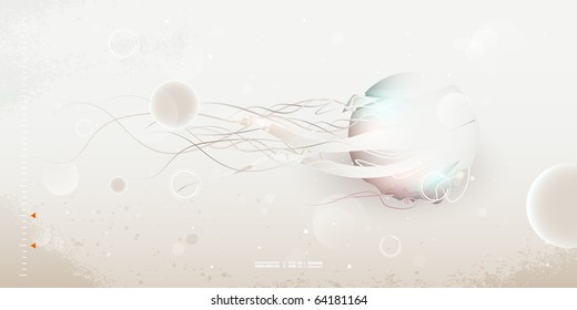 abstract forms, design elements, graffiti