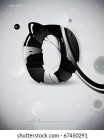 abstract forms, design elements, graffiti