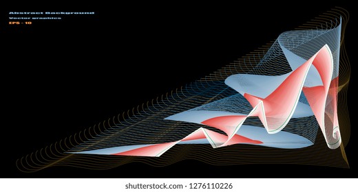 Abstract forms. Gradient Transitions. Vector graphics