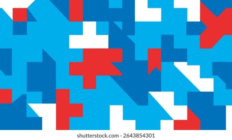 Formas abstratas cruzam-se formando padrão dinâmico plano de fundo gráfico design