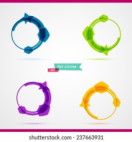 Abstract four circles. Vector illustration for your business