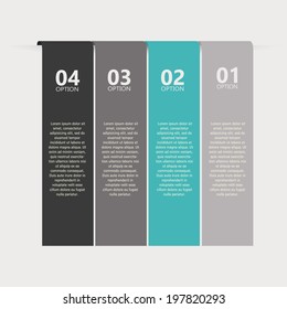 abstract four easy steps on a special background