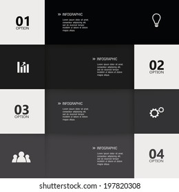 abstract four easy steps on a special background