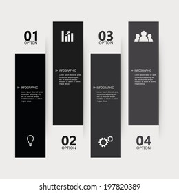abstract four easy steps on a special background