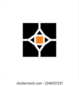 Abstrakt vier Buchstaben Y Vektor Logo Design in quadratischer Ebene.
