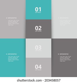 abstract four options on a special background