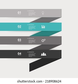 abstract four options on a special background