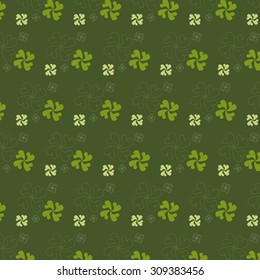 Abstract Four-Leaf Clovers Pattern