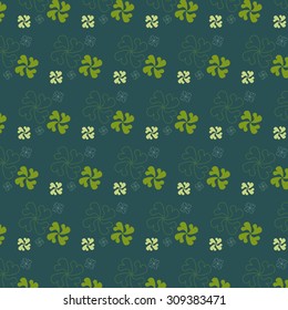 Abstract Four-Leaf Clovers Pattern