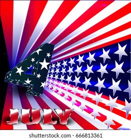 Abstract Fourth of July