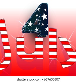 Abstract Fourth of July