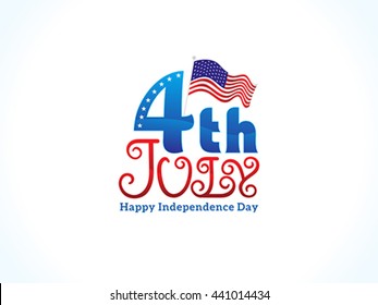 abstract fourth july celebration vector illustration