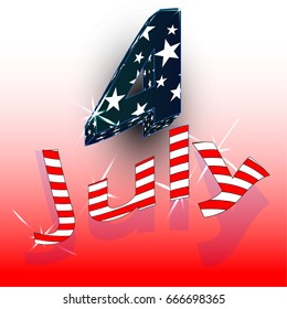 Abstract Fourth of July red
