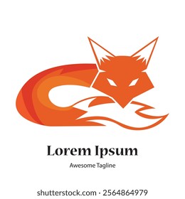 Abstract Fox creative design icon vector file