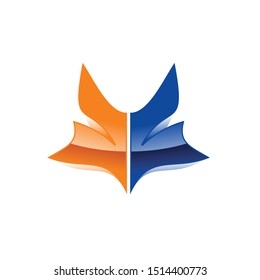 Abstract Fox Face Design Vector
