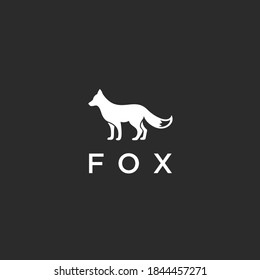 abstract fox logo. crystal icon