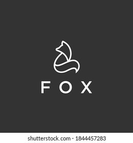 Abstract Fox Logo. Crystal Icon