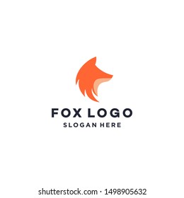 abstract fox logo symbol vector icon design illustration