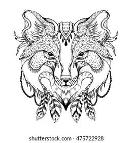 Geometric Animal Tattoo Images Stock Photos Vectors Shutterstock