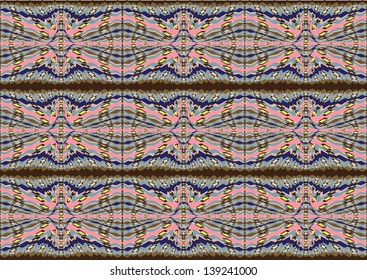 abstract fractal backdrop design with repeating shapes and zigzag lines