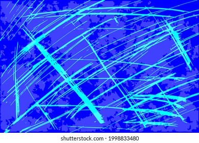 fondo fractal abstracto azul rayado aleatorio patrón punteado, punto, círculos. Textura vectorial de arte moderno para afiches, tarjetas de visita, portada, maqueta de etiquetas, disposición de pegatinas
