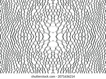 Abstract fractal background with crossing lines. Vector tiled pattern. 
