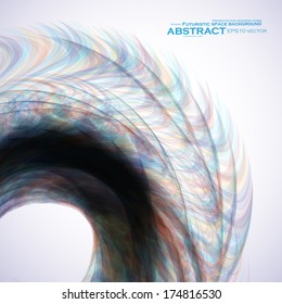 Abstract fractal background, futuristic vector illustration eps10
