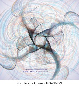 Abstract fractal background, futuristic vector illustration eps10