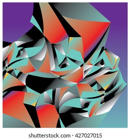 Abstract fractal background pattern illustration