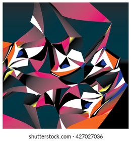Abstract fractal background pattern illustration