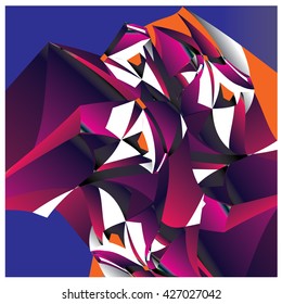 Abstract fractal background pattern illustration