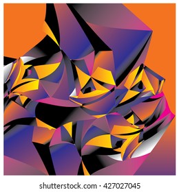 Abstract fractal background pattern illustration