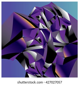 Abstract fractal background pattern illustration