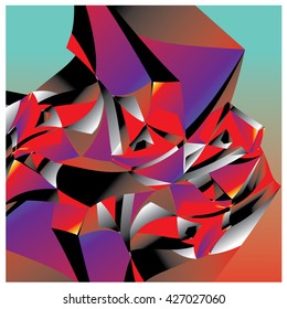 Abstract fractal background pattern illustration