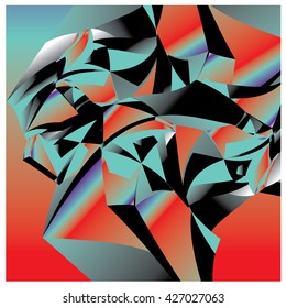 Abstract fractal background pattern illustration