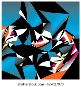 Abstract fractal background pattern illustration