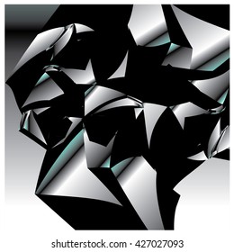 Abstract fractal background pattern illustration