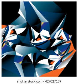 Abstract fractal background pattern illustration
