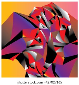 Abstract fractal background pattern illustration