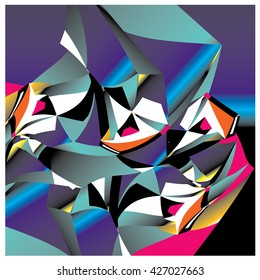 Abstract fractal background pattern illustration