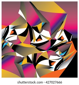 Abstract fractal background pattern illustration