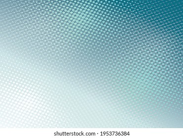 Abstract fractal blue background with light dots. Vector illustration.