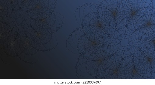 Abstract fractal elements on gradient background. Vector abstract Illustration for web, posters, banners, presentation.
