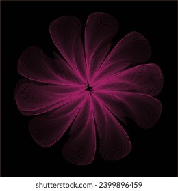  abstract fractal flower mandala background