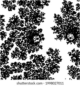 Abstract fractal  pattern black vector
