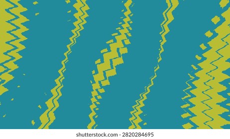Abstract fractal pattern in blue and green colors