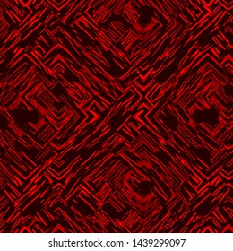 Abstract fractal seamless pattern of red shades