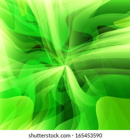 abstract fractal vector background with pure green vibrant tones